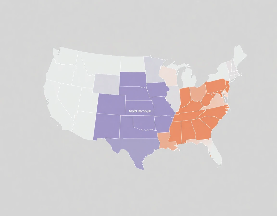 Mold Removal Service Areas Map